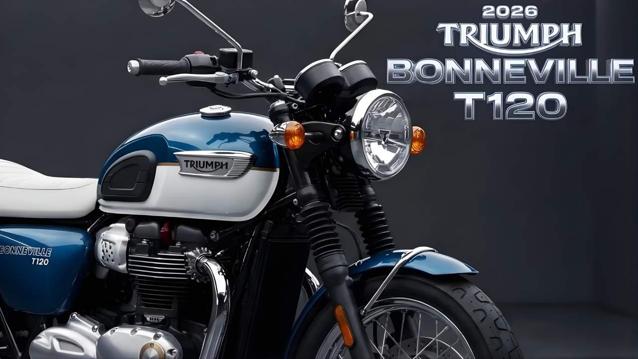 New Triumph Bonneville T120 2026 Unveiled – Timeless Looks, Smoother Engine & Smart Features