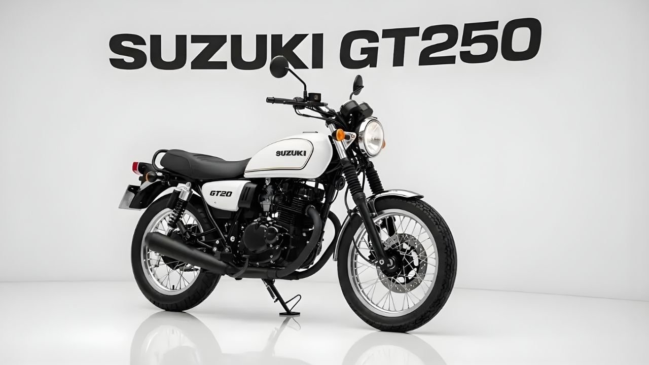 Suzuki GT250 2026 Unveiled – Retro-Inspired Design, Refined Performance & Modern Tech